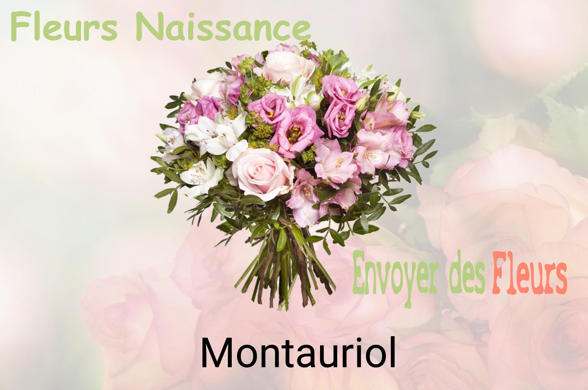 Bouquet de fleurs de naissance livré à Montauriol